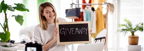 Start a social media giveaway